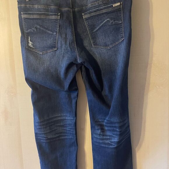 White House Black Market slim crop jeans distressed,‎ size 14 - Picture 12 of 13